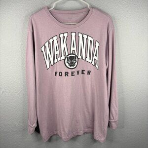 Wakanda Forever Purple Longsleeve Sleep Shirt